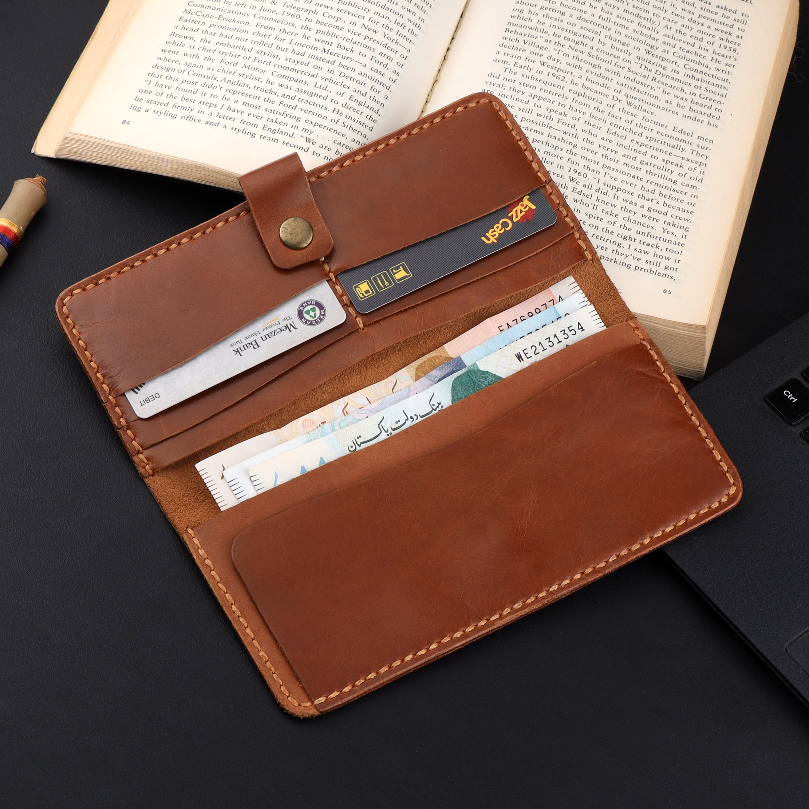 RETRO GENUINE LEATHER PURSE/WALLET VL-001 NEW