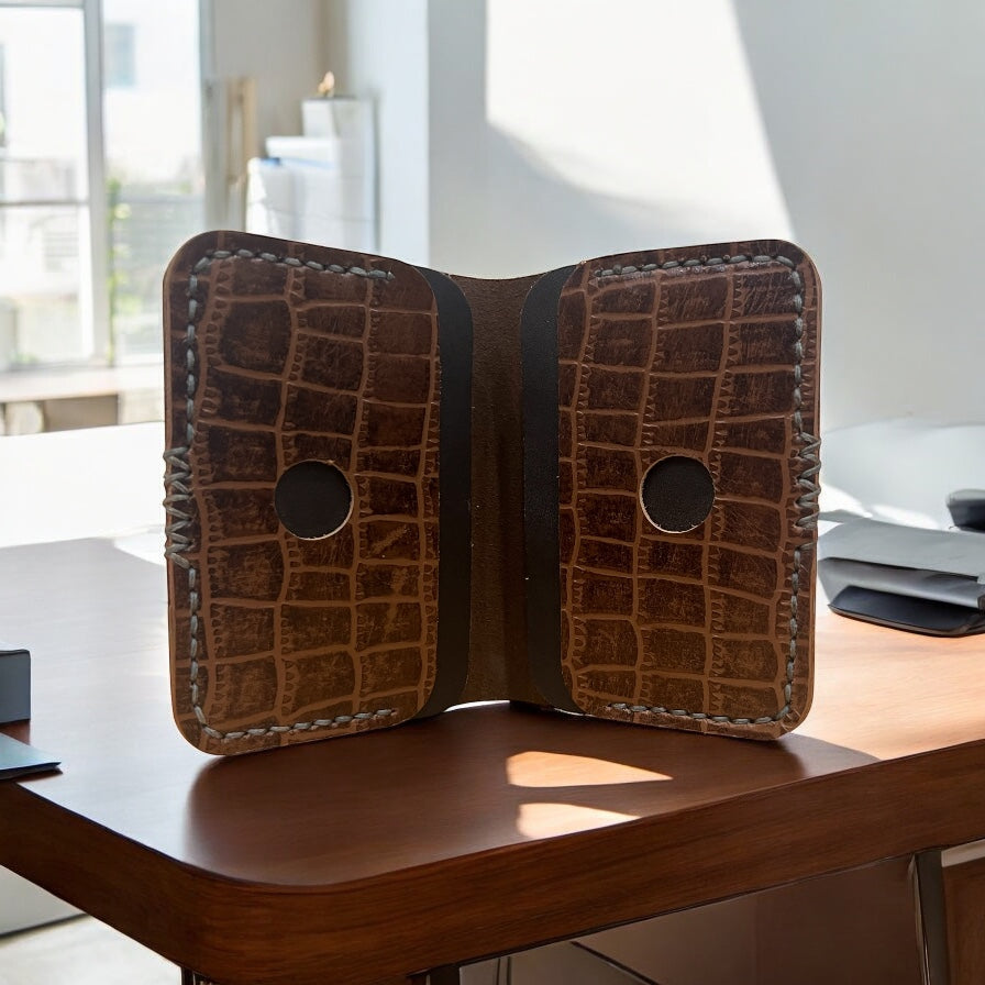 MINIMAL CLASSIC - FLAMINGO HAND MADE COFFEE LEATHER VOL-01